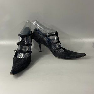 FX Fluxa Strappy Pointed Toe Heels, 37